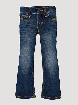 GIRL'S WRANGLER® PREMIUM PATCH® JEAN - MEDIUM BLUE