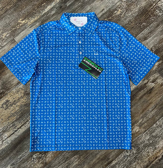 MEN'S SHORT SLEEVE ARENAFLEX POLO SHIRT - BLUE