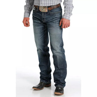 Cinch Men's White Label Dark Wash Relaxed Fit Straight Leg Jean
