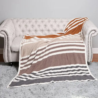 Multi-Striped Luxury Soft Throw Blanket