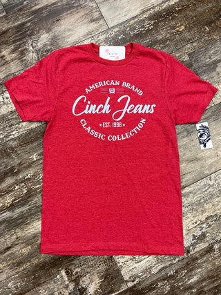 MEN'S CINCH JEANS AMERICAN BRAND CLASSIC COLLECTION TEE - RED