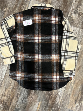 Plaid Jacket with Contrasted Back