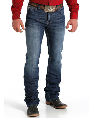 Cinch Men's Ian Rinse Boot Cut Straight Denim Jeans